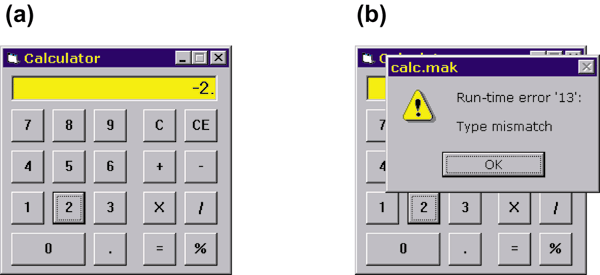 Example of a Calculator GUI